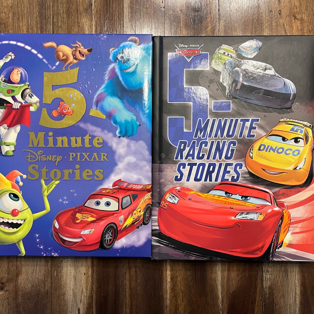 Disney Pixar 5 Minute Stories Bundle - Cars Finding Nemo Toy Story Monsters Inc